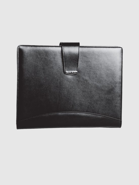 Portafolios con bloc de piel