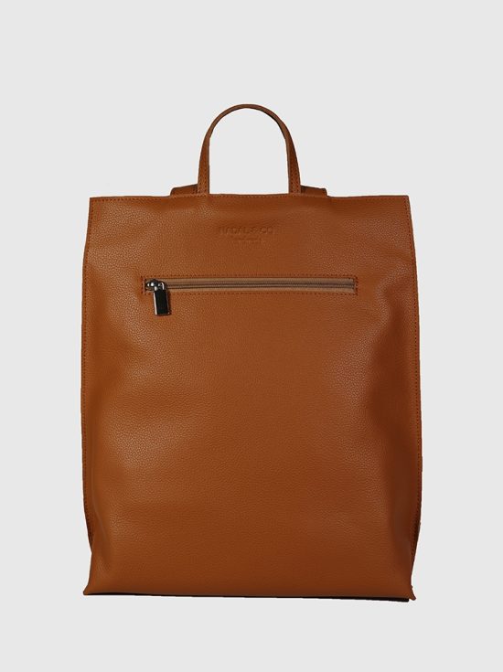 Mochila minimalista de piel